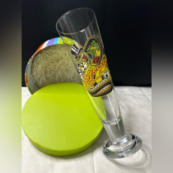 Ed Hardy By Christian Audigier Las Vegas “Snake” Pilsner Beer Glass 🐍 - Picture 8 of 10